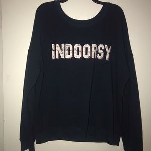 INDOORSY Zoe & Liv navy pullover sweatshirt